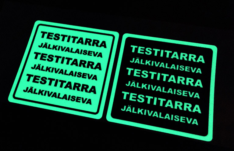 Photoluminescent stickers
